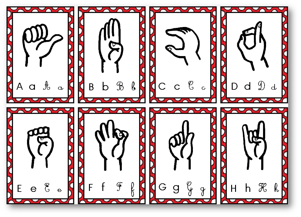 Initiation La Langue Des Signes En Maternelle Cartes Couleurs Et