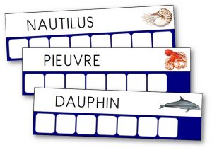 Atelier des mots de la mer