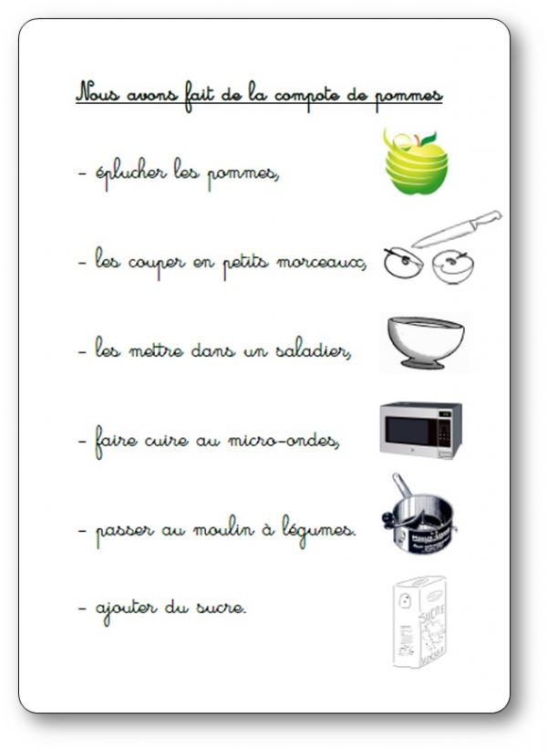 Recette de la compote de pommes simplifiée pour la maternelle