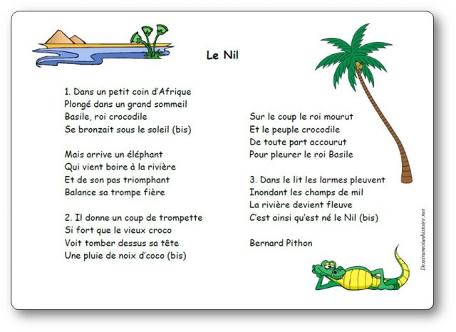 Chanson-Le-Nil-Bernard-Pithon "Le Nil" de Bernard Pithon