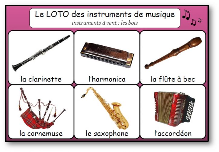 les instruments à vent : les bois
