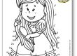 Jeu de points à relier princesse petite fille