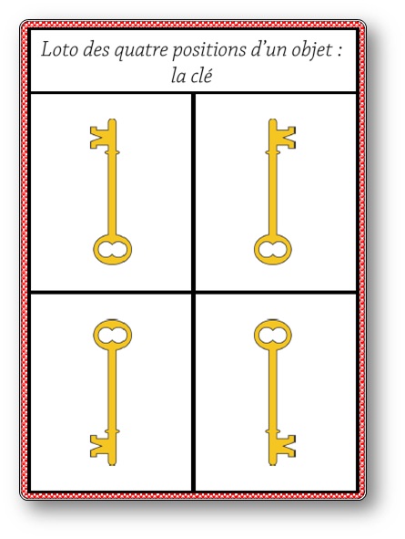 Loto des quatre positions d'un objet : la clé