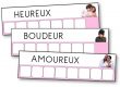 Atelier des mots des émotions et sentiments