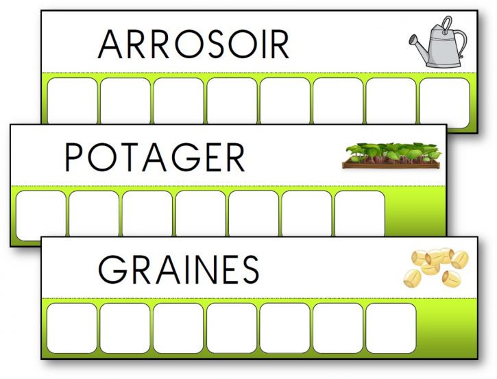 Atelier des mots outils du jardinier