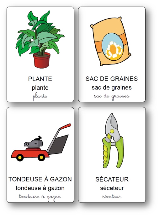 Vocabulaire - les outils du jardinier  Jardinage maternelle, Jardinage, Outils  jardinage