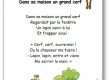 Comptine Dans sa maison un grand cerf