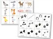 Mémory des empreintes d'animaux de la ferme