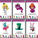 Jeu des 7 familles des contes traditionnels : famille Alice au pays des merveilles