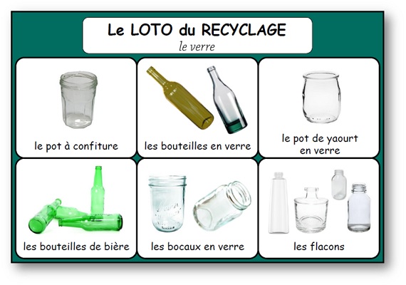 le loto du recyclage des déchets et du tri sélectif, un jeu pour initier les enfants à la protection de l'environnement et de la nature