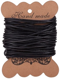 Cordon en cuir noir, Bijoux et fabrication de colliers et bracelets