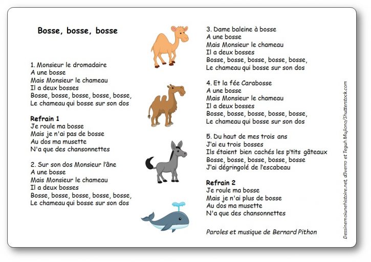 Paroles de la chanson Bosse, Bosse, Bosse de Bernard Pithon