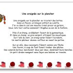 Comptine Une araignée sur le plancher paroles illustrees