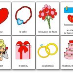 Imagier de la Saint-Valentin romantique coeur