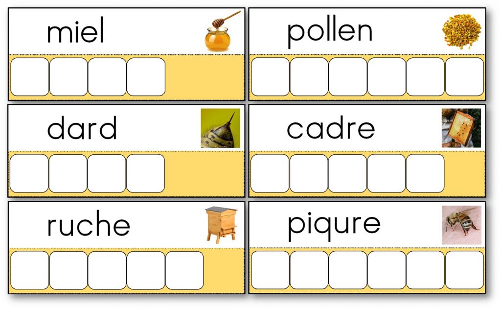 Atelier des mots des abeilles apicuture. Atelier des mots abeilles