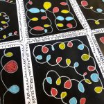 Boucles graphisme MS-GS au Posca et fond noir