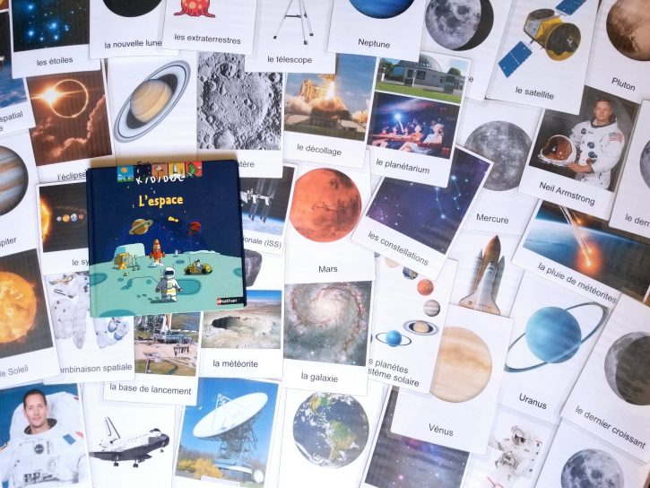 Imagier de l'espace et de l'univers en maternelle