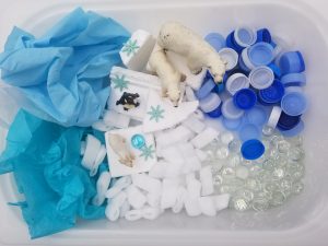 Bac sensoriel de l'hiver banquise