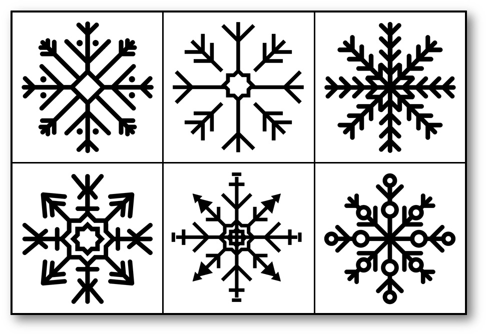 Puzzles flocons de neige maternelle, puzzle hiver maternelle