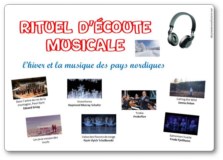 Rituel d'écoute musicale sur l'hiver et la musique des pays nordiques