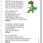Chanson Le rock des dinosaures de Matt Maxwell