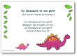 Comptine Un dinosaure et son petit sur l'air de pomme de reinette