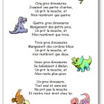 Comptine à compter Cinq gros dinosaures