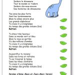 Chanson Isidore le dinosaure de Guy Ghozland