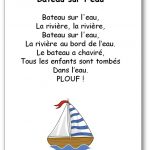 Bateau sur l'eau Paroles chanson
