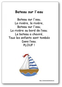 Bateau sur l'eau Paroles chanson