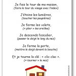 Comptine illustrée Je fais le tour de ma maison