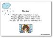 Plic ploc j'écoute la pluie comptine avec paroles illustrées