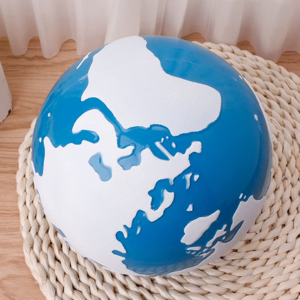 Globe des terres et des eaux rugueux Montessori
