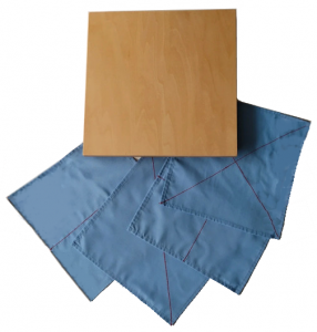 Plier du tissu Montessori