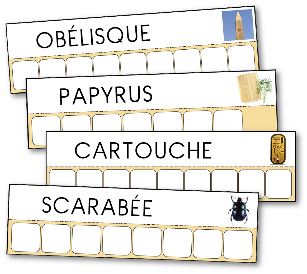 L'atelier des mots de l'Egypte pour