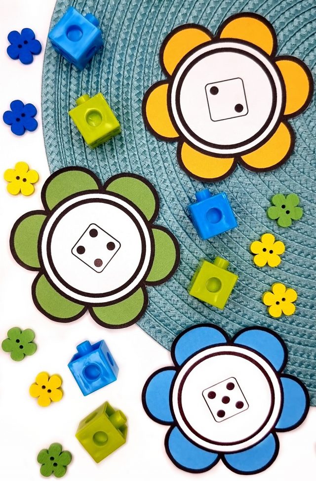 Fleurs-apprendre-a-denombrer-maternelle-PS-MS-GS Fleurs pour apprendre à dénombrer en maternelle Petite Section Moyenne Section Grande Section