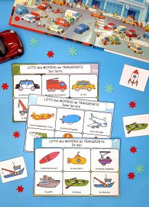Loto des véhicules et moyens de transport