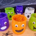Bricolage décoration d'Halloween à fabriquer Photophores