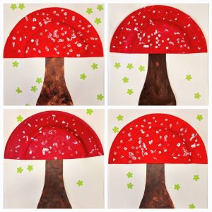 Activité sur les champignons réalisée en maternelle par des élèves de petite section
