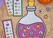 Jeu de nombre sur le thème d'Halloween en maternelle à imprimer gratuitement
