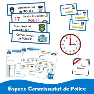 Pack jeu enquête policière à imprimer maternelle