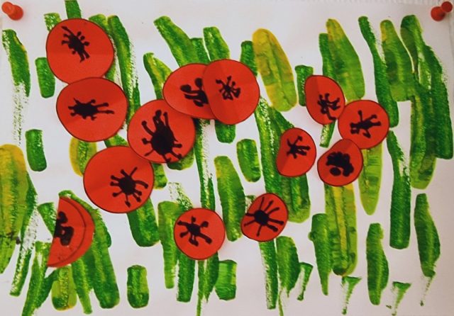 coquelicots-enfants-arts-plastiques-maternelle coquelicots enfants arts plastiques maternelle