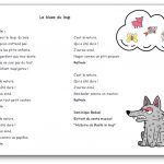 Paroles de la chanson Le blues du loup de Dominique Baduel au format PDF