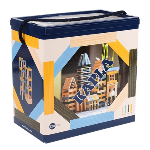 Construction Kaplas 120 planchettes en Bois colorés Amazon