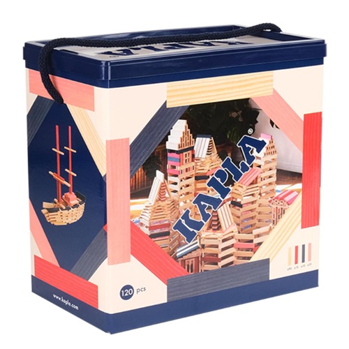 Jeu de Construction 120 planchettes en Bois colorés Kapla Amazon
