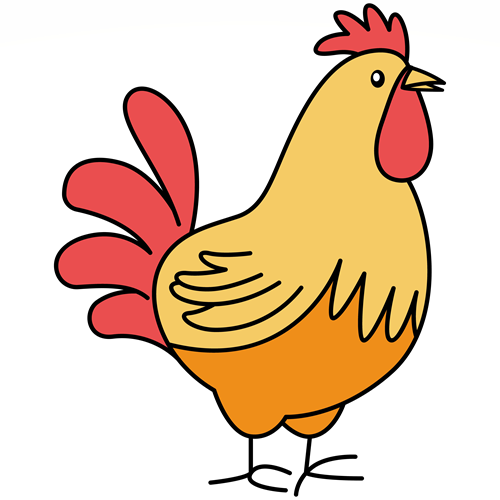 Comptines et chansons sur le thème des poules, coqs et autres gallinacés en maternelle