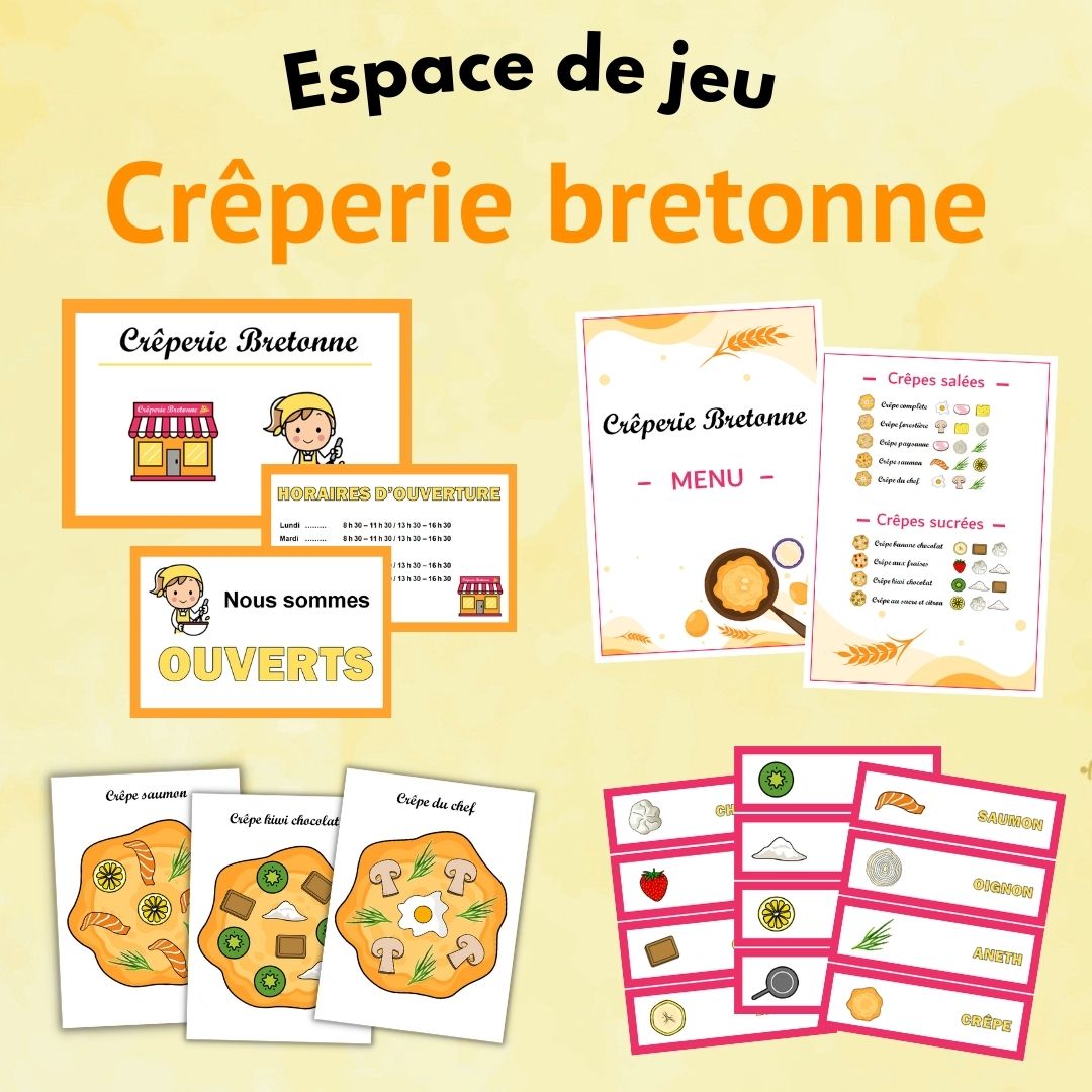 Espace à scénario restaurant de crêpes bretonne