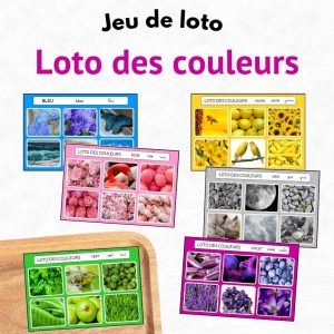 Le loto des couleurs – jeu à imprimer