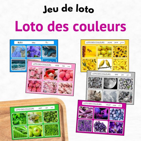 Le loto des couleurs – jeu à imprimer